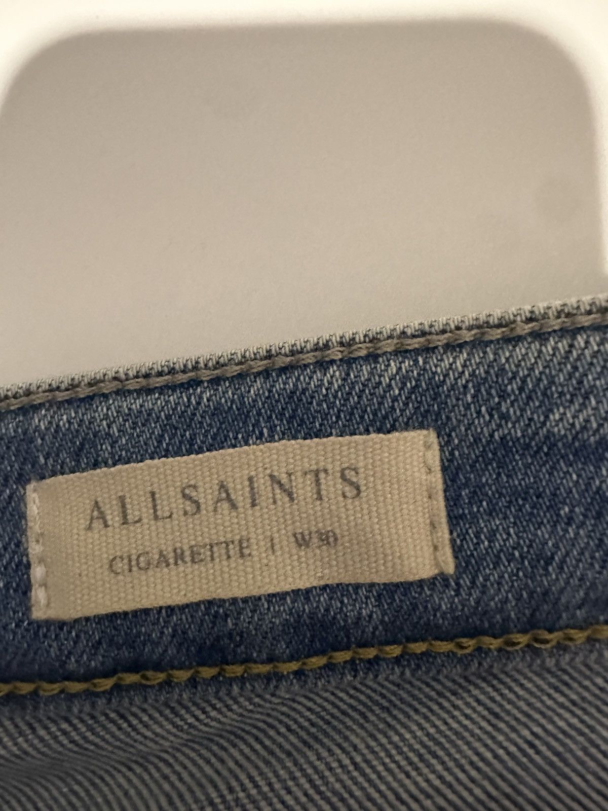 Allsaints All Saints Denim Cigarette Light Blue Size US 30 / EU 46 - 5 Thumbnail