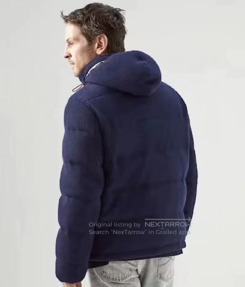Brunello Cucinelli Brunello Cucinelli English ribbed cashmere navy blue hoode Size US L / EU 52-54 / 3 - 3 Thumbnail