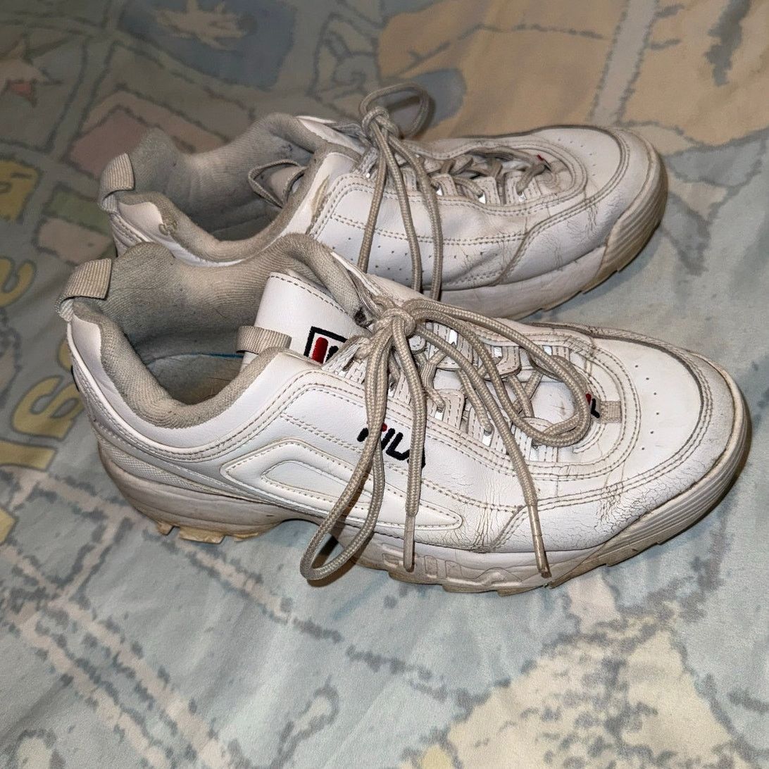 Fila Fila White Athletic Shoes - Stylish & Comfortable Size US 10 / IT 40 - 4 Thumbnail