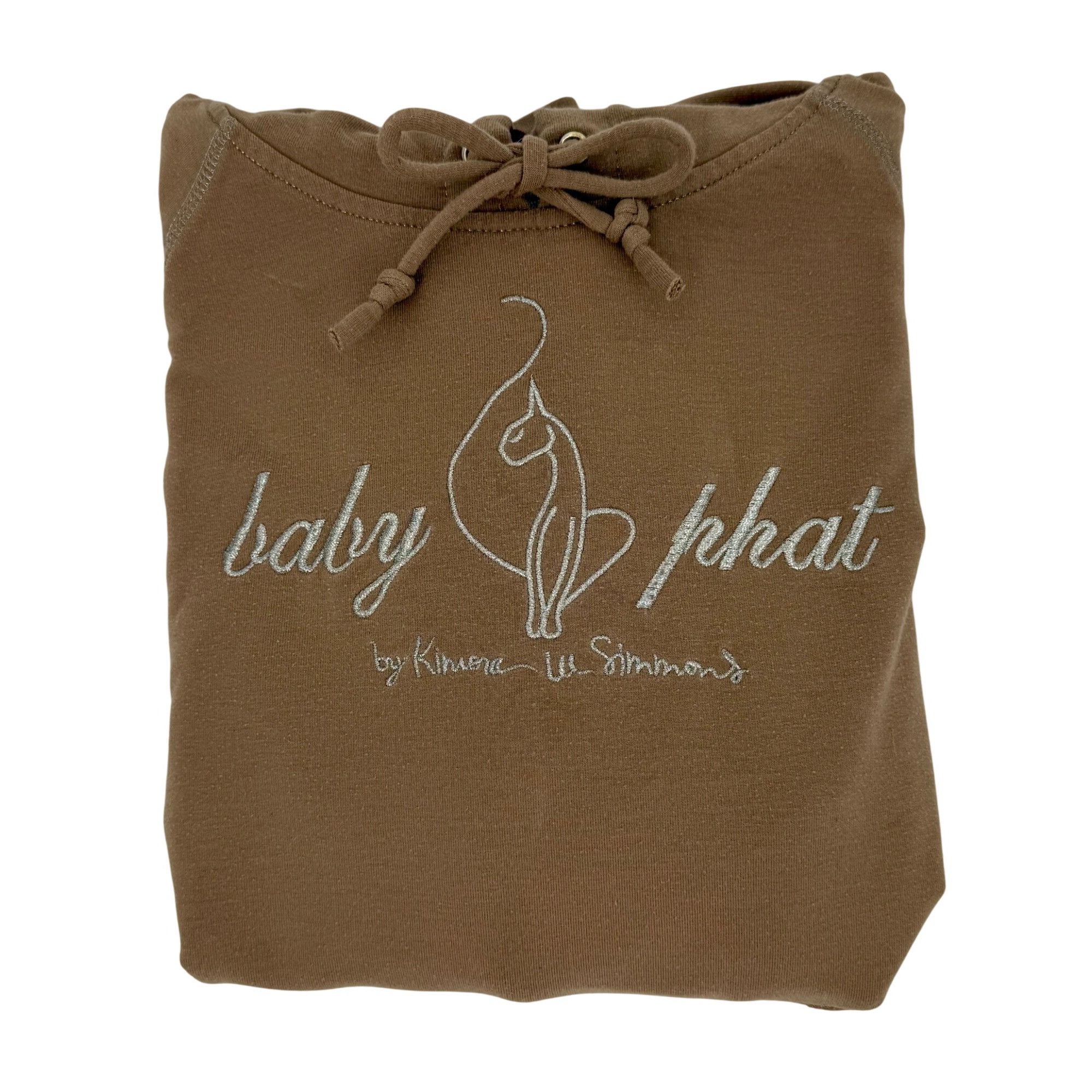 Other Vtg Y2K Baby Phat Tan Silver Embroidered Logo Hoodie Sweatsh Size L / US 10 / IT 46 - 14 Thumbnail