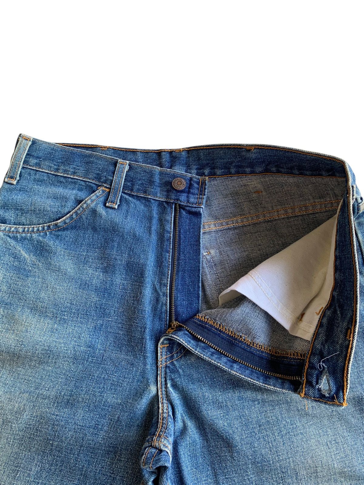Tornado Mart VINTAGE FLARED LEVIS 646 BOOTCUT DISTRESSED DENIM Size US 32 / EU 48 - 13 Thumbnail
