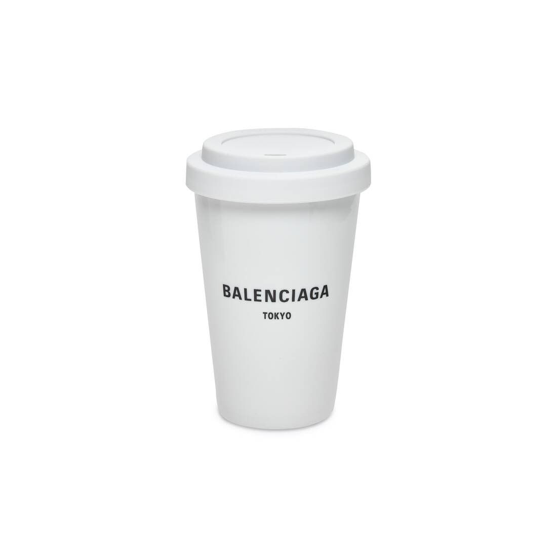 Balenciaga o1la1rc1a0825 Size: OS / Tokyo Coffee Cup in White Size ONE SIZE - 1 Thumbnail