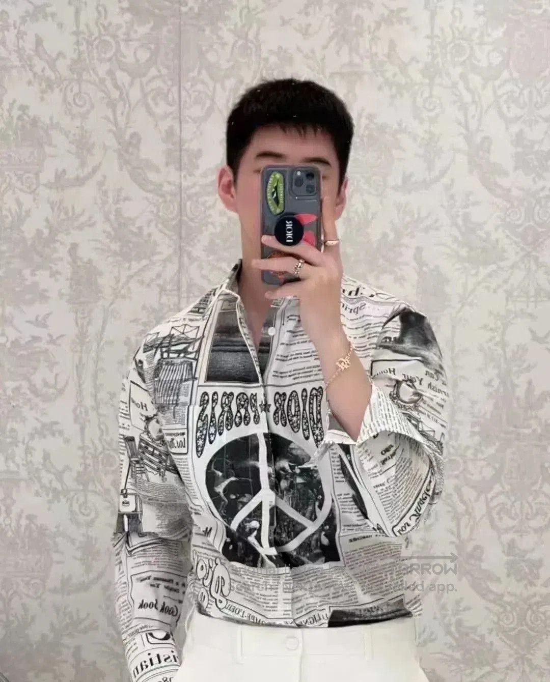 Dior Dior Men's Newspaper Series Shirt Jacket. Size US XXS / EU 40 - 6 Thumbnail