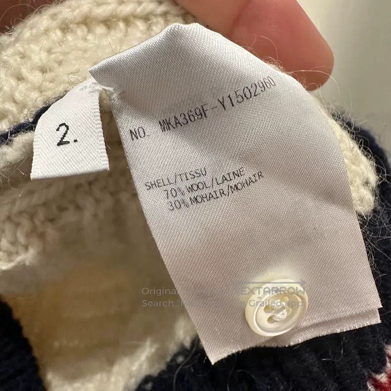 Thom Browne Thom Browne Mohair and Wool Color Block Coarse Knit Sweate Size US M / EU 48-50 / 2 - 4 Thumbnail