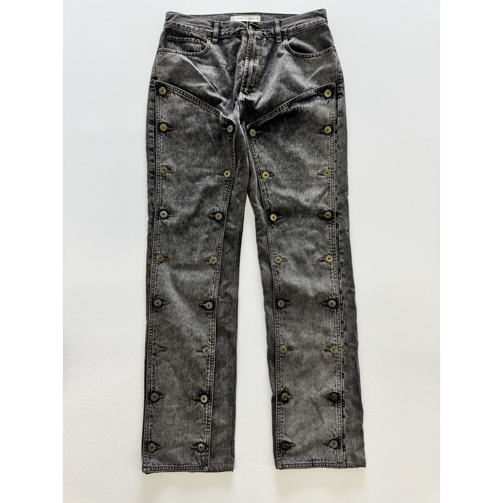 Y/Project Y/Project Evergreen Snap Off Chap Jeans Vintage Black UniseX Size US 30 / EU 46 - 1 Thumbnail