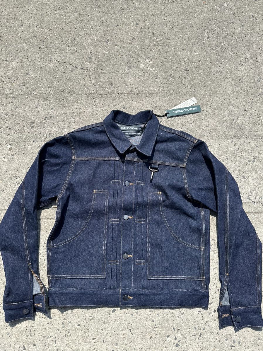 Reese Cooper REECE COOPER Raw Indigo Denim Jacket SS1 Size US S / EU 44-46 / 1 - 1 Thumbnail