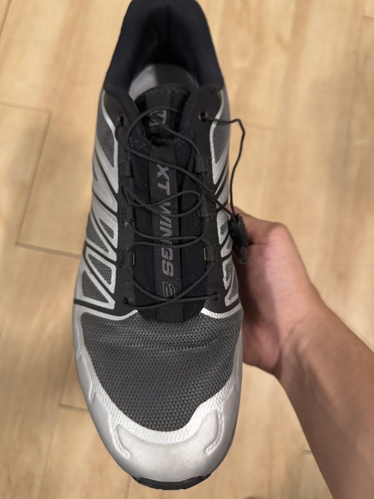 Salomon Black and silver Saloman XT Wings 2 Size US 11.5 / EU 44-45 - 3 Thumbnail