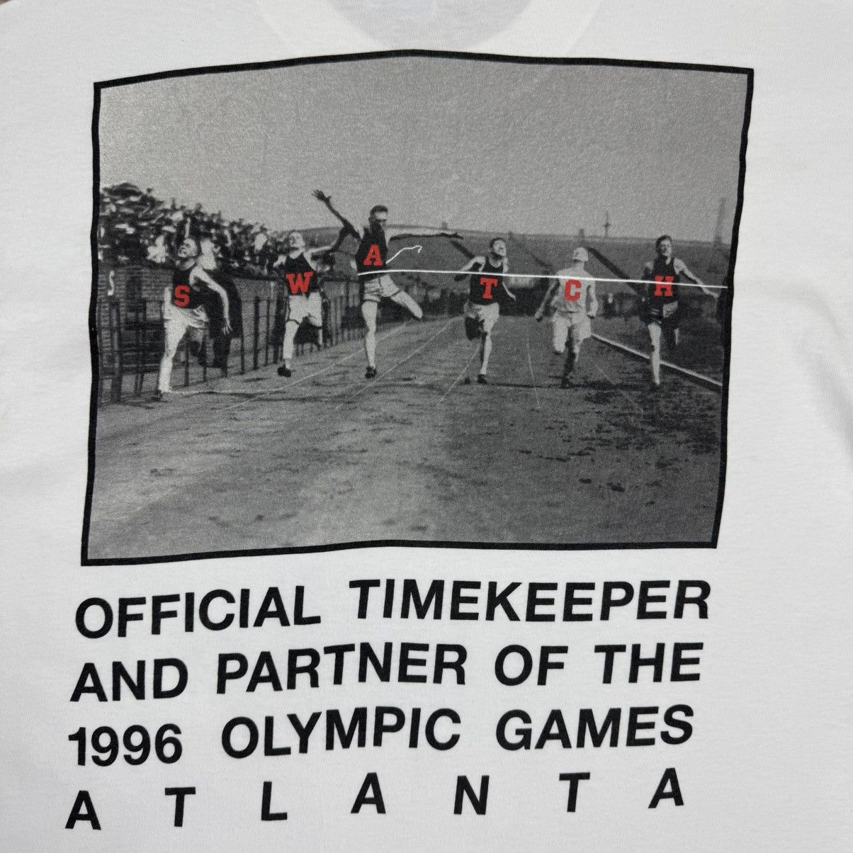 Swatch Vintage Swatch 1996 Atlanta Olympics T-shirt Size US L / EU 52-54 / 3 - 6 Thumbnail