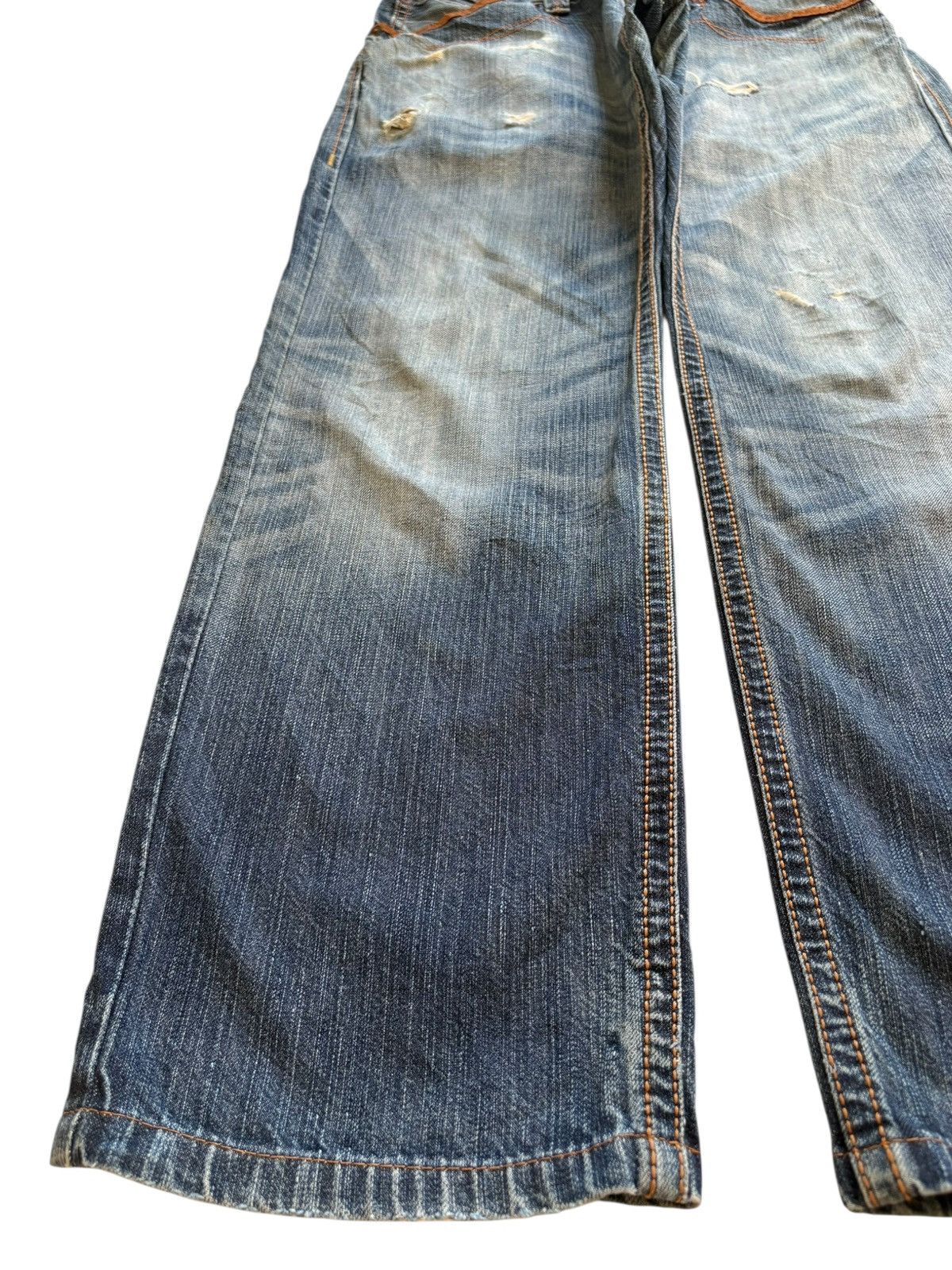 Edwin Exclusive Vintage Edwin 434 Faded Wash Distressed Loose Jean Size US 32 / EU 48 - 6 Thumbnail