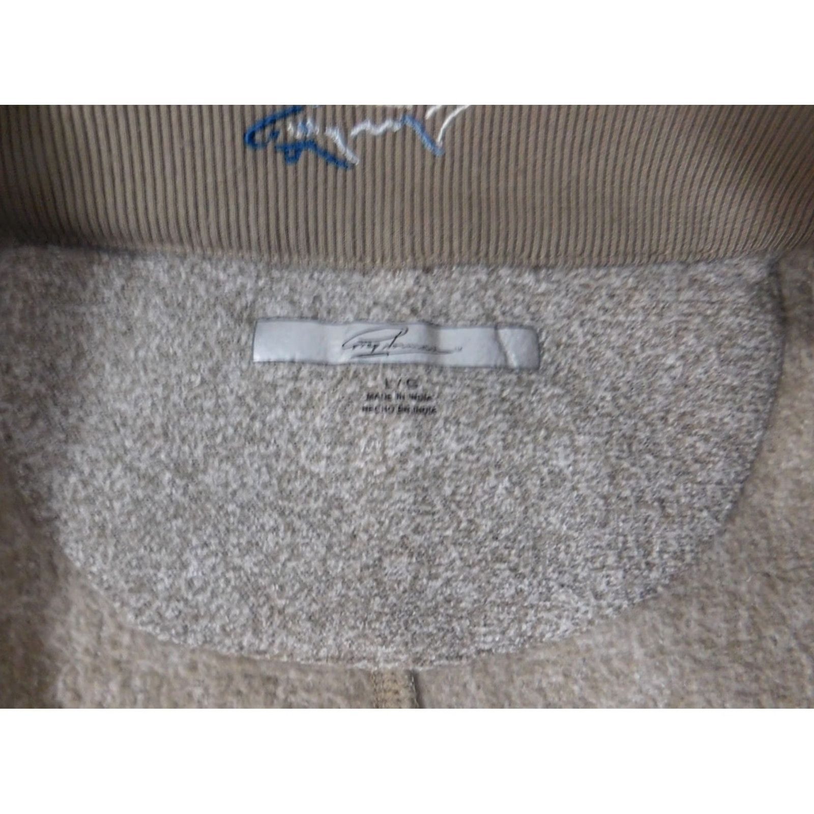 Vintage Greg Norman Mens Sweater L Gray 1/4 Zip Golf Knit Pullover Winter Casual Solid Size US L / EU 52-54 / 3 - 5 Thumbnail