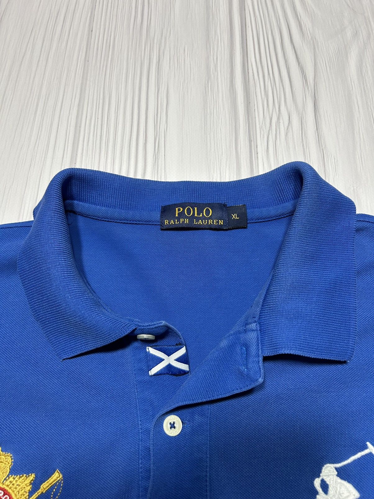 Japanese Brand Vintage Polo Ralph Lauren Black Watch Polo Team 2 Tee Size US XL / EU 56 / 4 - 11 Thumbnail