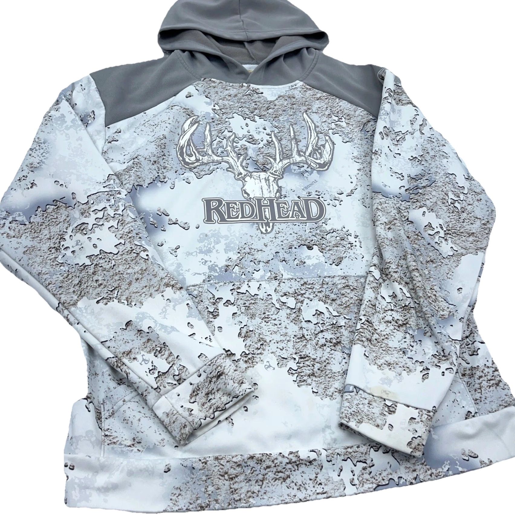 Vintage RedHead Hoodie Men L White Camo Sweatshirt Pullover Logo Pockets Hooded Regular Classic Sports Size US L / EU 52-54 / 3 - 4 Thumbnail