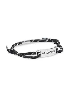 image of Balenciaga O1Srvl11E0524 Size: Os Plate Choker In White/black, Women's