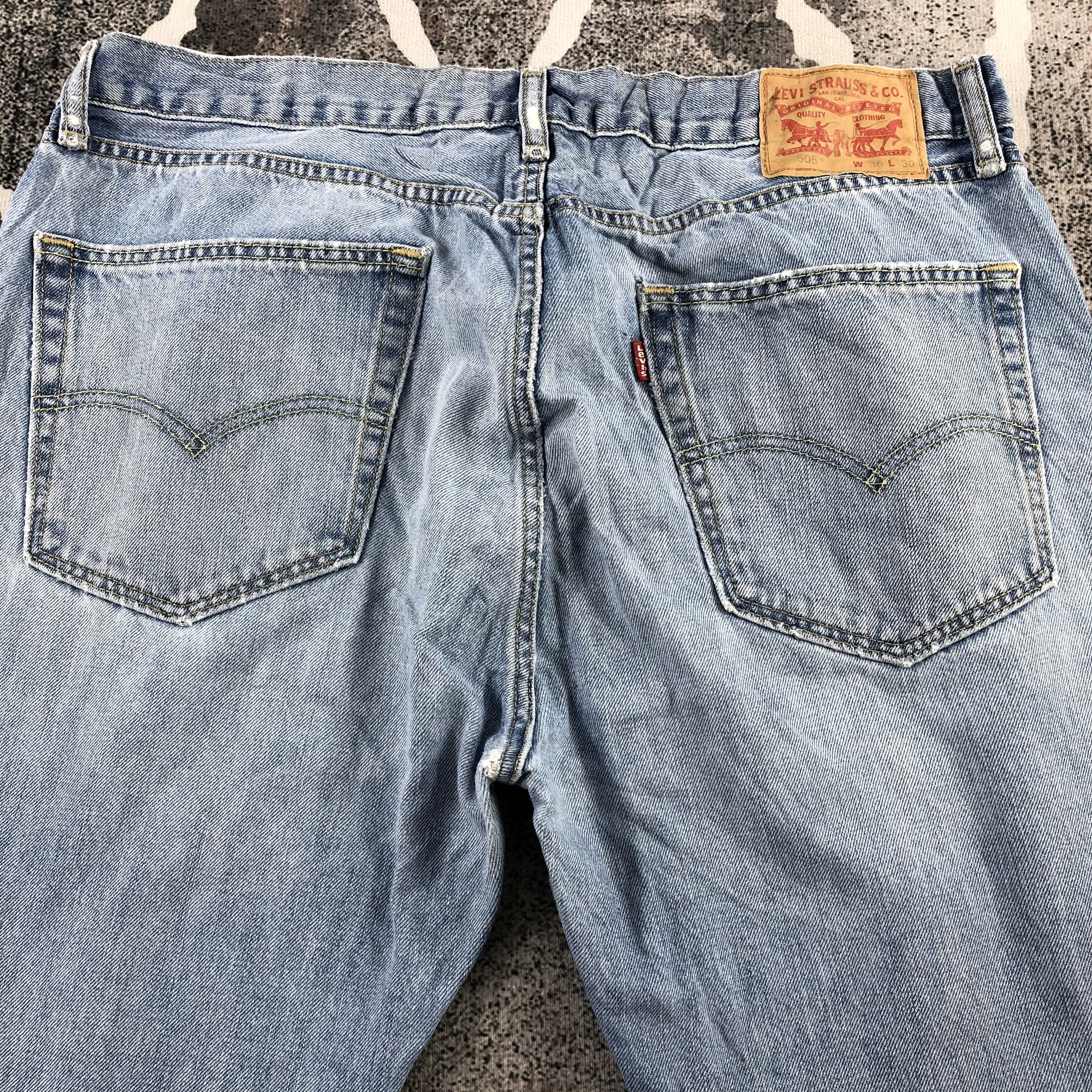 Levi's Vintage Levis 505 Jeans Medium Wash Denim KJ1066 Size US 38 / EU 54 - 4 Thumbnail