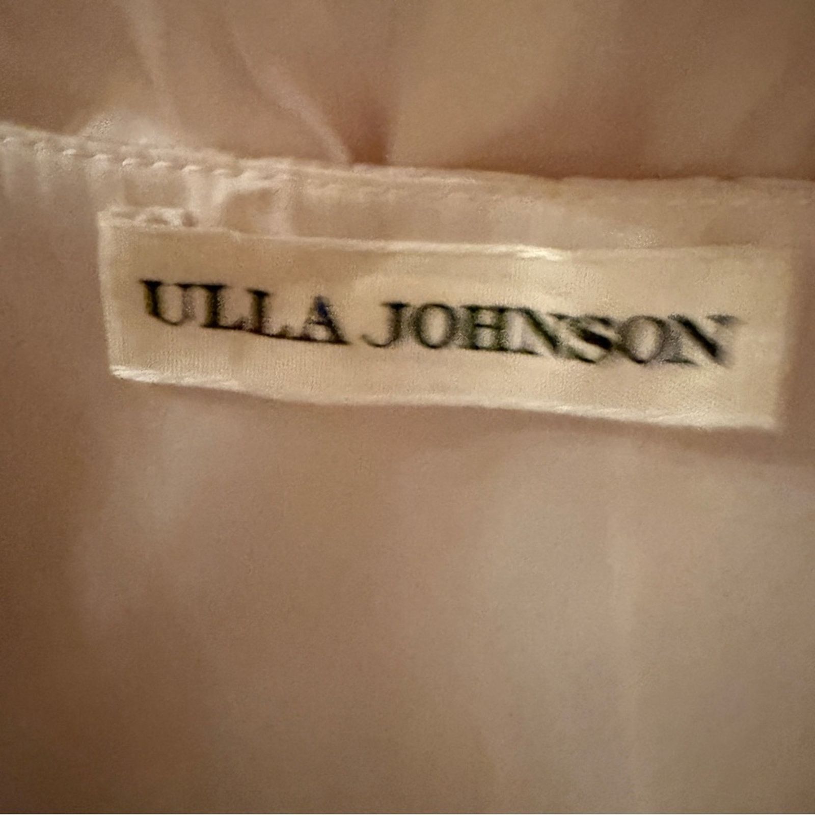 Ulla Johnson Ulla Johnson Amal Ivory Silky Ruffle Long Sleeve Mini Dress Size M / US 6-8 / IT 42-44 - 8 Thumbnail