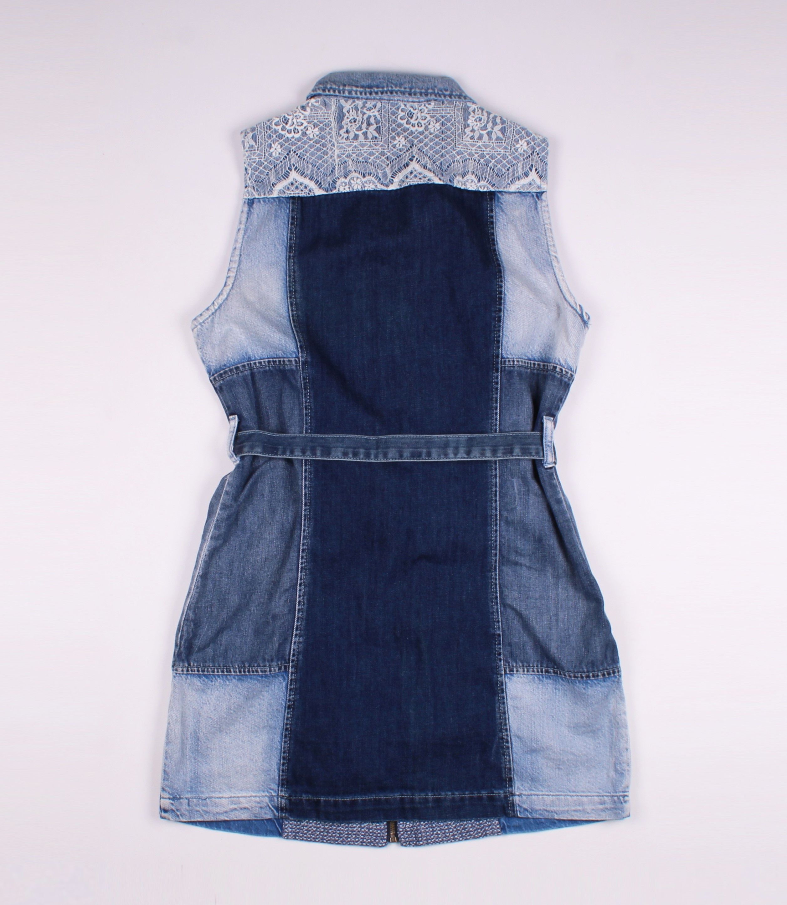 Desigual Vintage Desigual Denim Patchwork Mini Dress Size S / US 4 / IT 40 - 10 Thumbnail