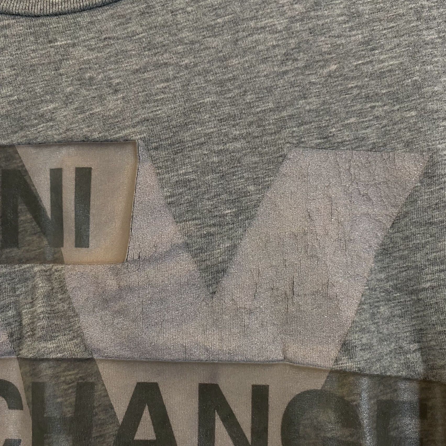 Armani Exchange ARMANI EXCHANGE Shirt Womens Medium Gray Spellout Graphic Tee Milan NYC Size M / US 6-8 / IT 42-44 - 4 Thumbnail