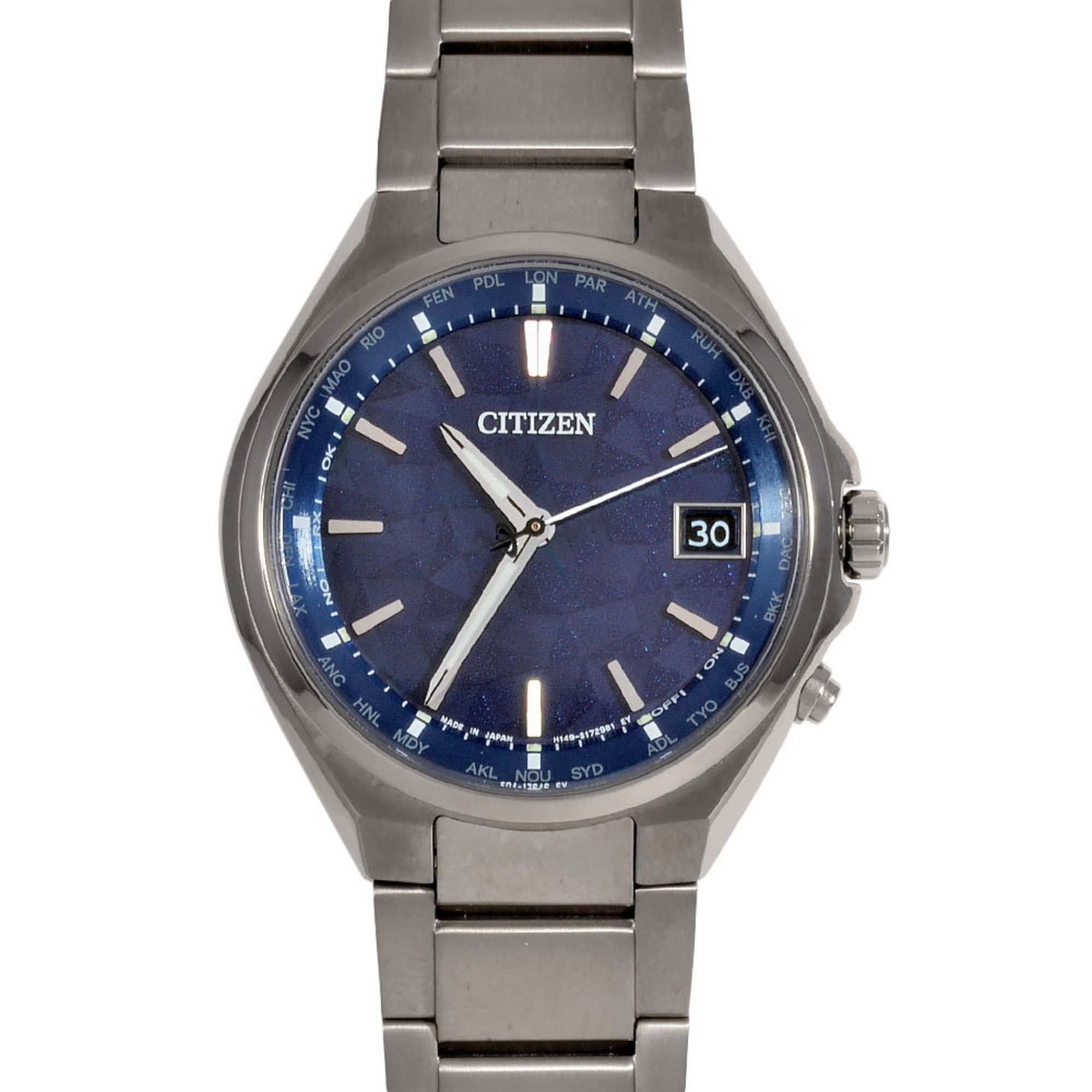 Citizen CITIZEN H149-S172981 ATESA YELL COLLECTION Wristwatch Solar Navy Dial Men's Size ONE SIZE - 1 Thumbnail