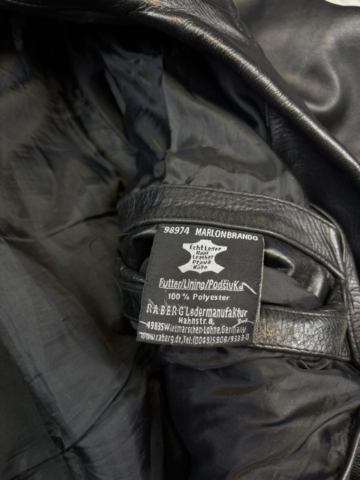Genuine Leather × Vintage Vintage Ramones Jacket Leather Genuine Rock Metal Punk Rare Size US L / EU 52-54 / 3 - 15 Thumbnail