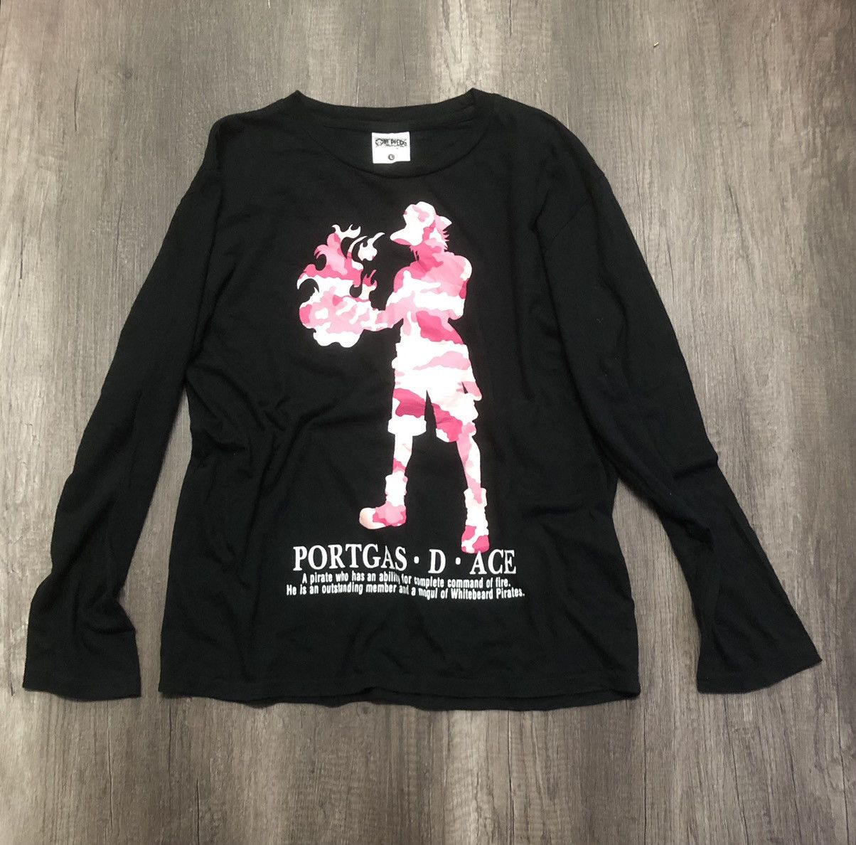 Japanese Brand × One Piece One Piece Portgas D Ace Camo Long Sleeve Shirt Size US L / EU 52-54 / 3 - 2 Thumbnail