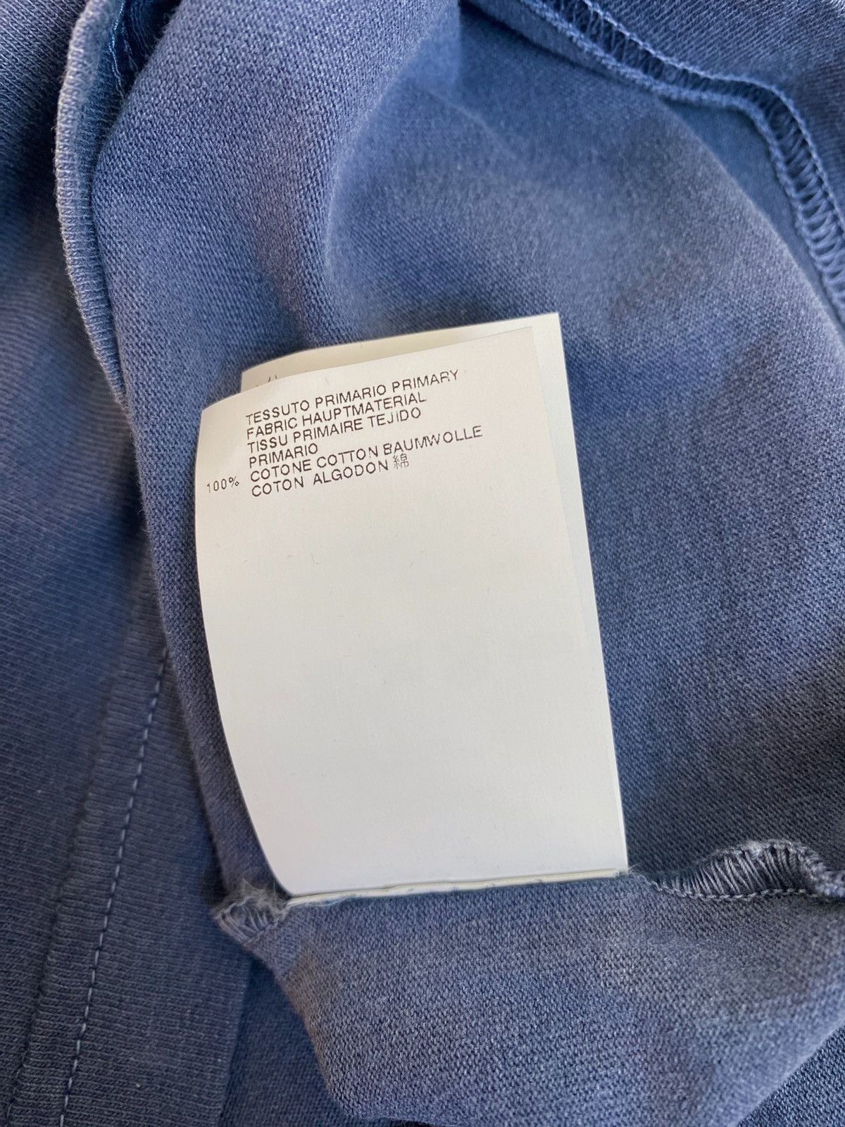 Maison Margiela MAISON MARTIN MARGIELA AIDS garment dyed v- neck t-shirt Size US M / EU 48-50 / 2 - 15 Thumbnail
