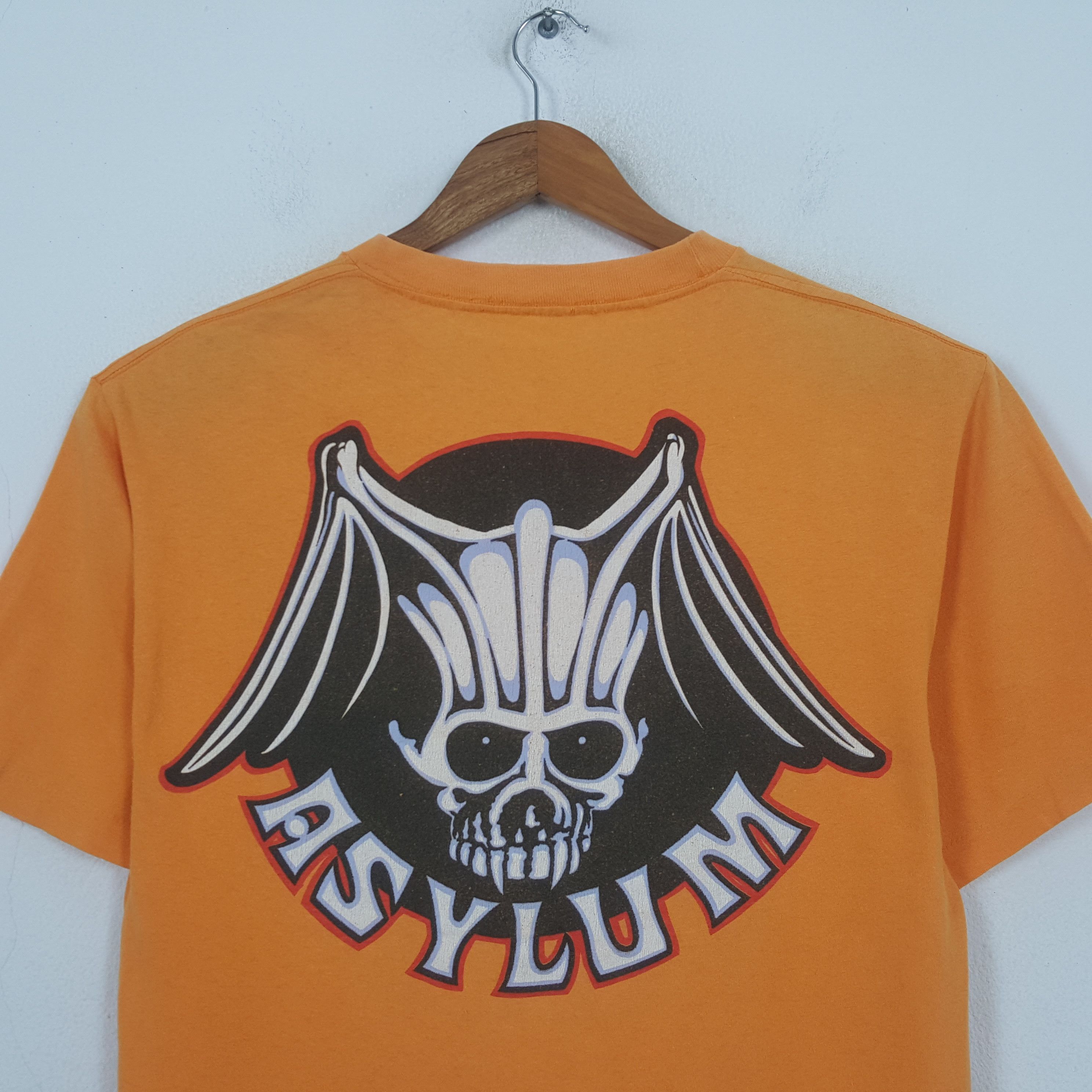 Other Vintage Asylum Skateboard Style Streetwear T-shirt RR1 Size US L / EU 52-54 / 3 - 2 Thumbnail