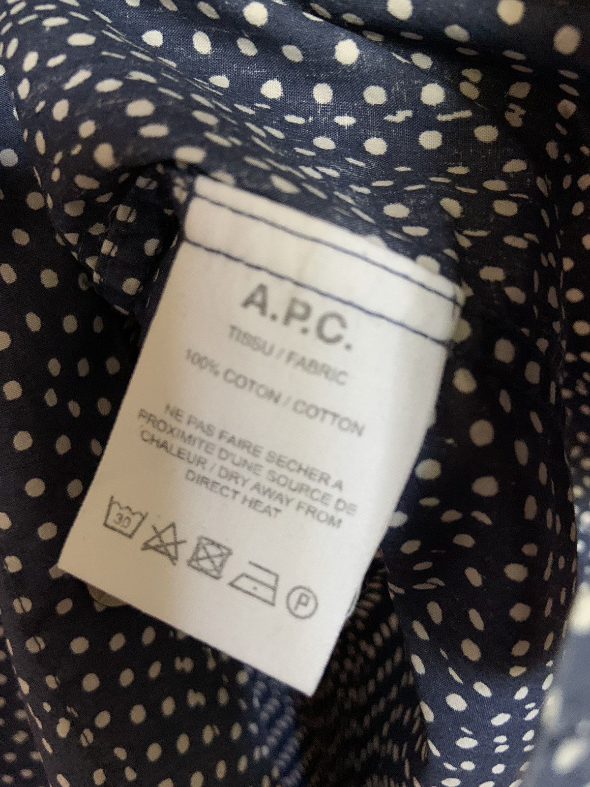 A.P.C. APC polka dot Cippi Shirt Size US S / EU 44-46 / 1 - 4 Thumbnail