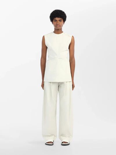 Studio Nicholson o1mle0525 Garda Tank Tops in White Size S / US 4 / IT 40 - 2 Thumbnail