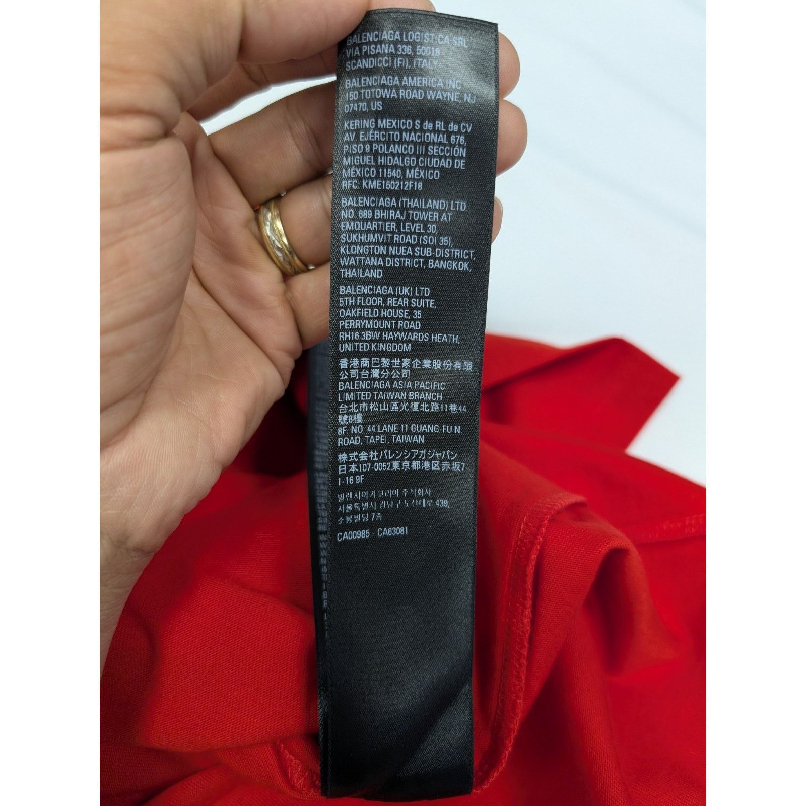 Balenciaga o1rshd1 Q:2 / Embro Pol Campgn Vintage Jersey T-Shirt in Red Size US XS / EU 42 / 0 - 10 Thumbnail