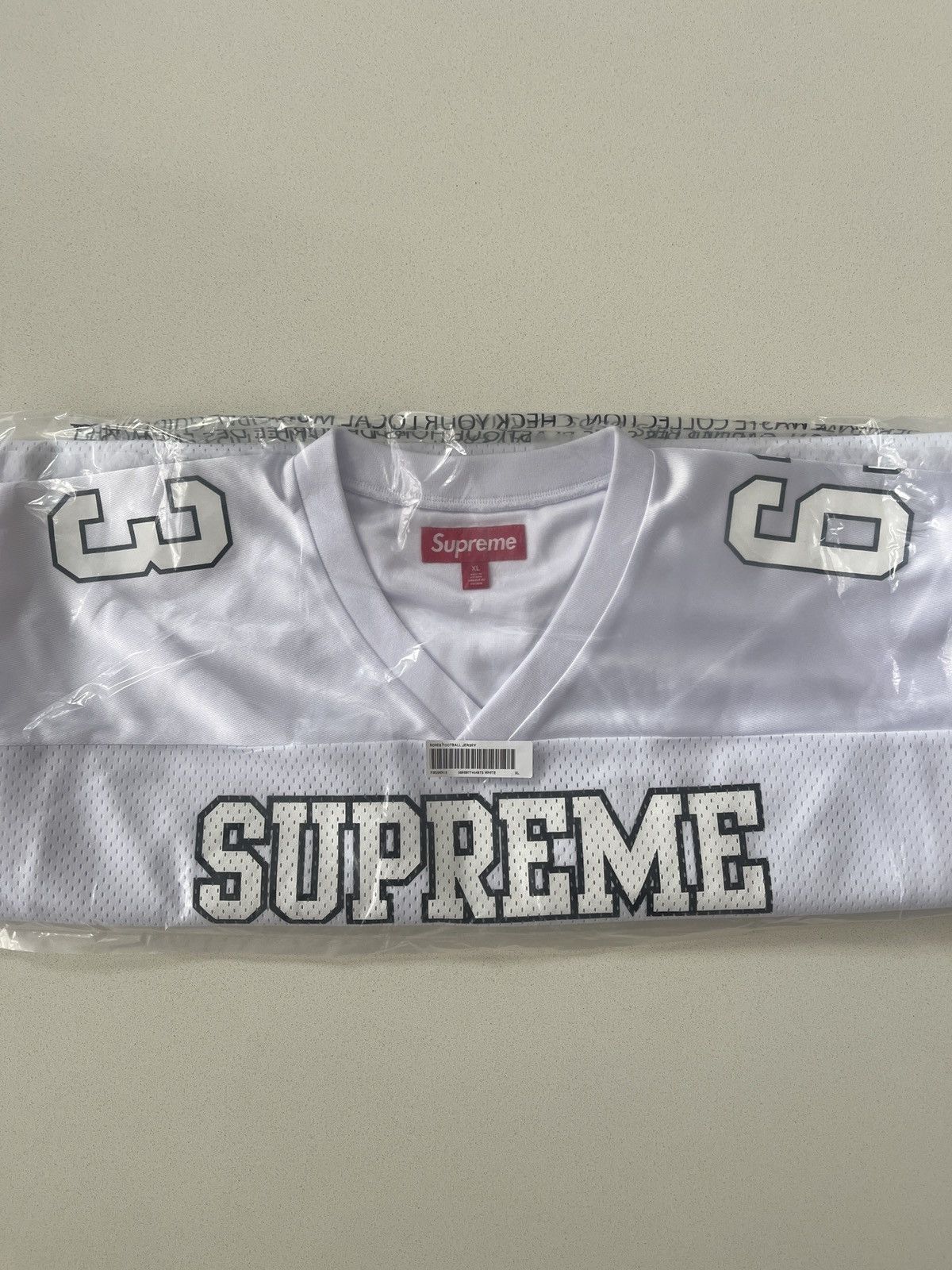 Supreme Supreme Bones Football Jersey White Size US XL / EU 56 / 4 - 4 Thumbnail