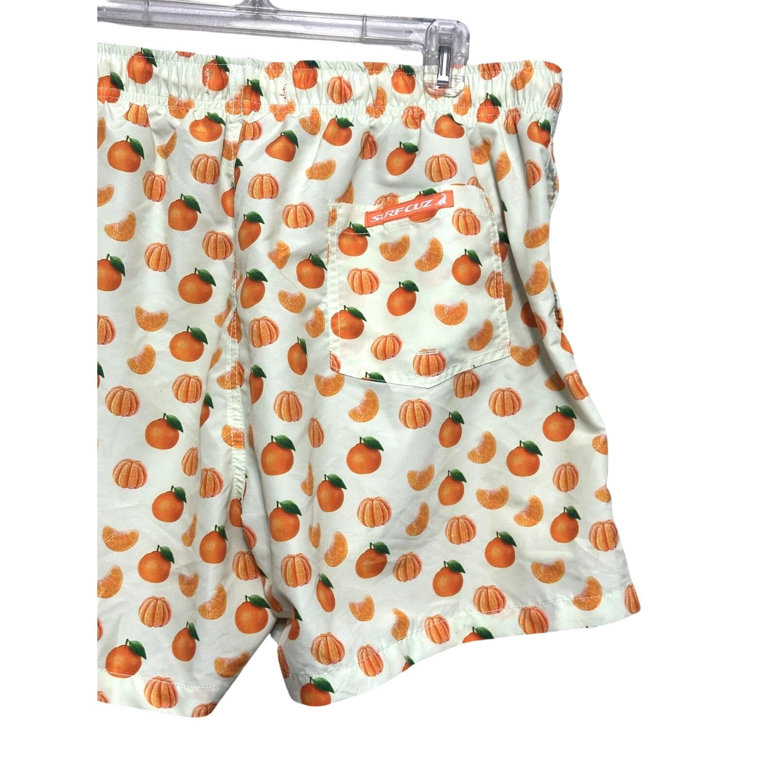 Other Surf Cuz Swim Trunks QuickDry Grove Pattern Orange/Green NWT Size US 36 / EU 52 - 6 Thumbnail
