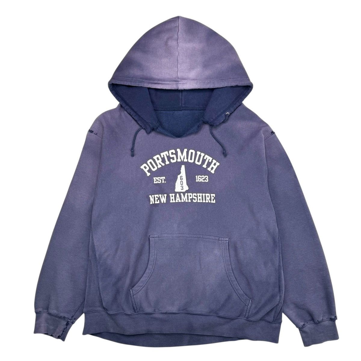 Vintage VINTAGE THRASHED FADED HOODIE Size US XXL / EU 58 / 5 - 2 Thumbnail