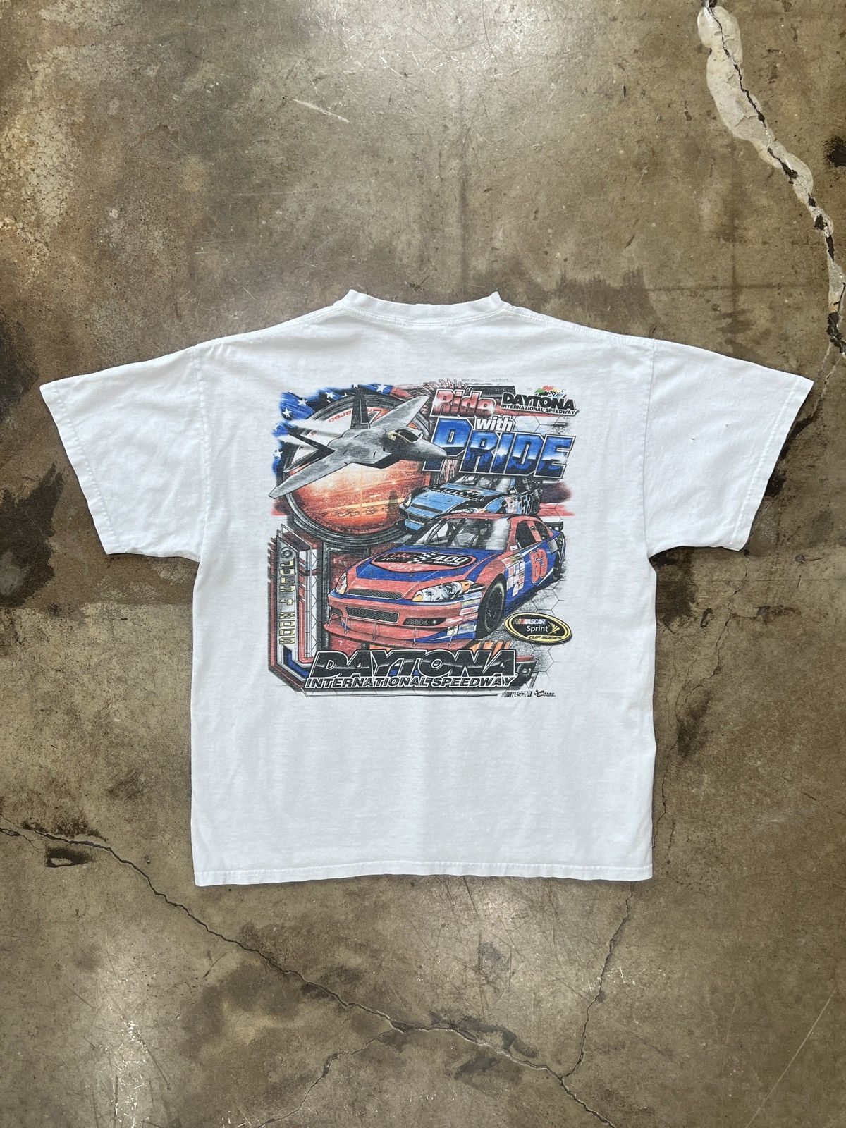 NASCAR × Vintage Vintage NASCAR July 4th Daytona Racing Tee Large Size US L / EU 52-54 / 3 - 2 Thumbnail