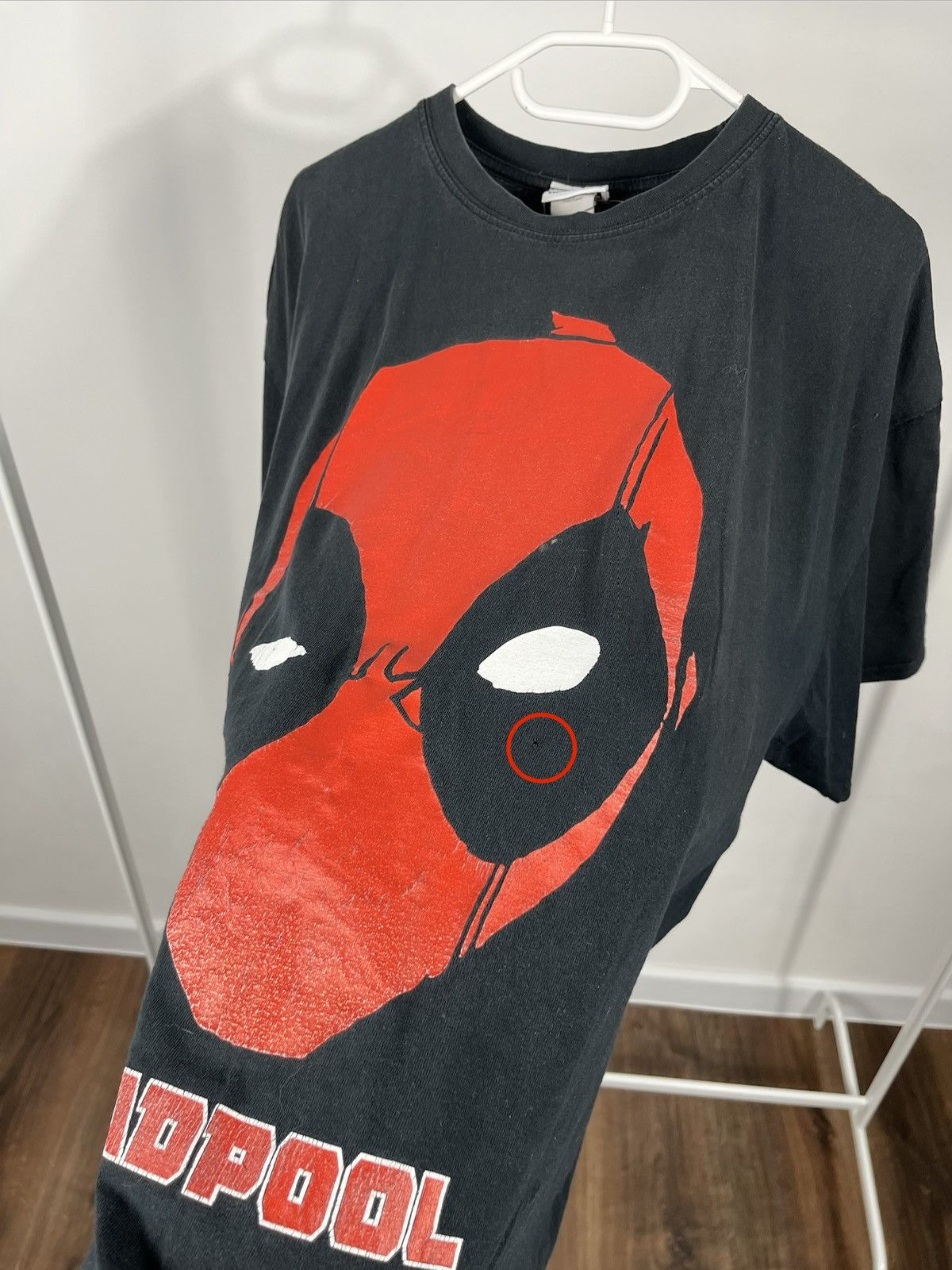 Gildan Marvel Deadpool Big Face Graphic T Shirt Black 2XL Size US XXL / EU 58 / 5 - 5 Thumbnail