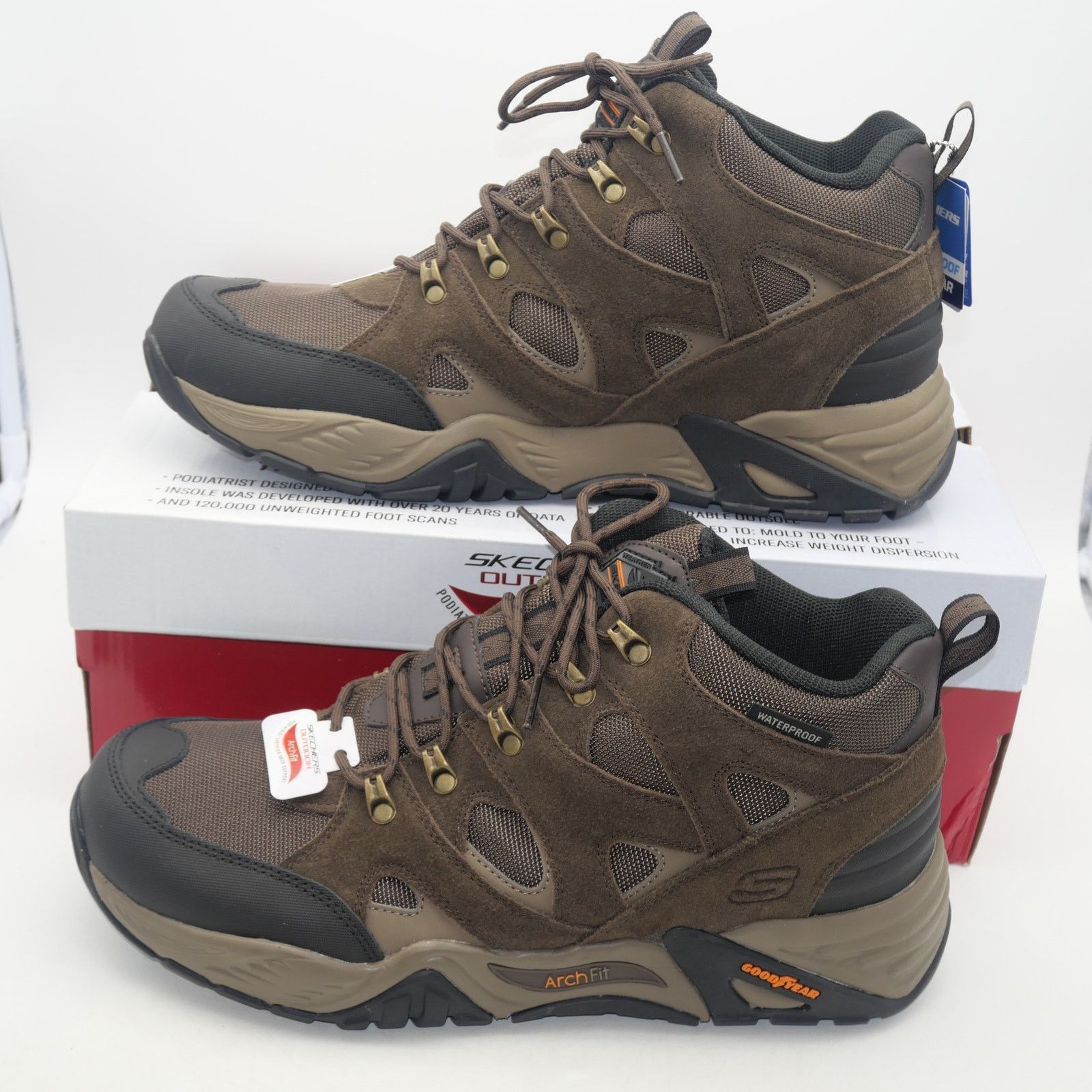 SKECHERS NEW Skechers Men's 13 Arch Fit Recon Beyonder WP Boots Size US 13 / EU 46 - 3 Thumbnail