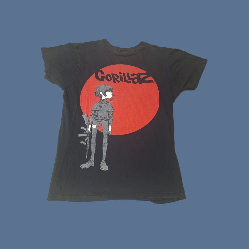 Vintage Gorillaz Band T-Shirt 2010 Y2K Anime Cartoon Gun Punk Rock M Band Tour Black Mens M Short Sleeve Crew Neck Cotton Logo Vintage: No Size US M / EU 48-50 / 2 - 1 Thumbnail