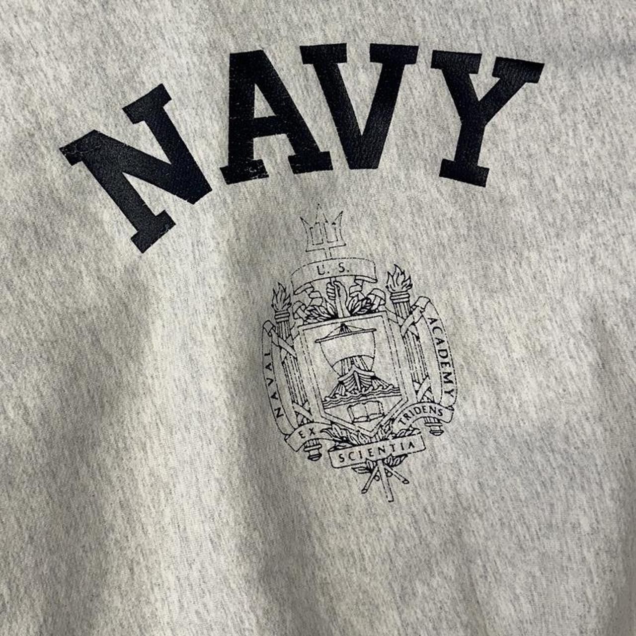 Champion Vintage 80s Navy Reverse Weave Grey Sweatshirt XL Size US XL / EU 56 / 4 - 2 Thumbnail