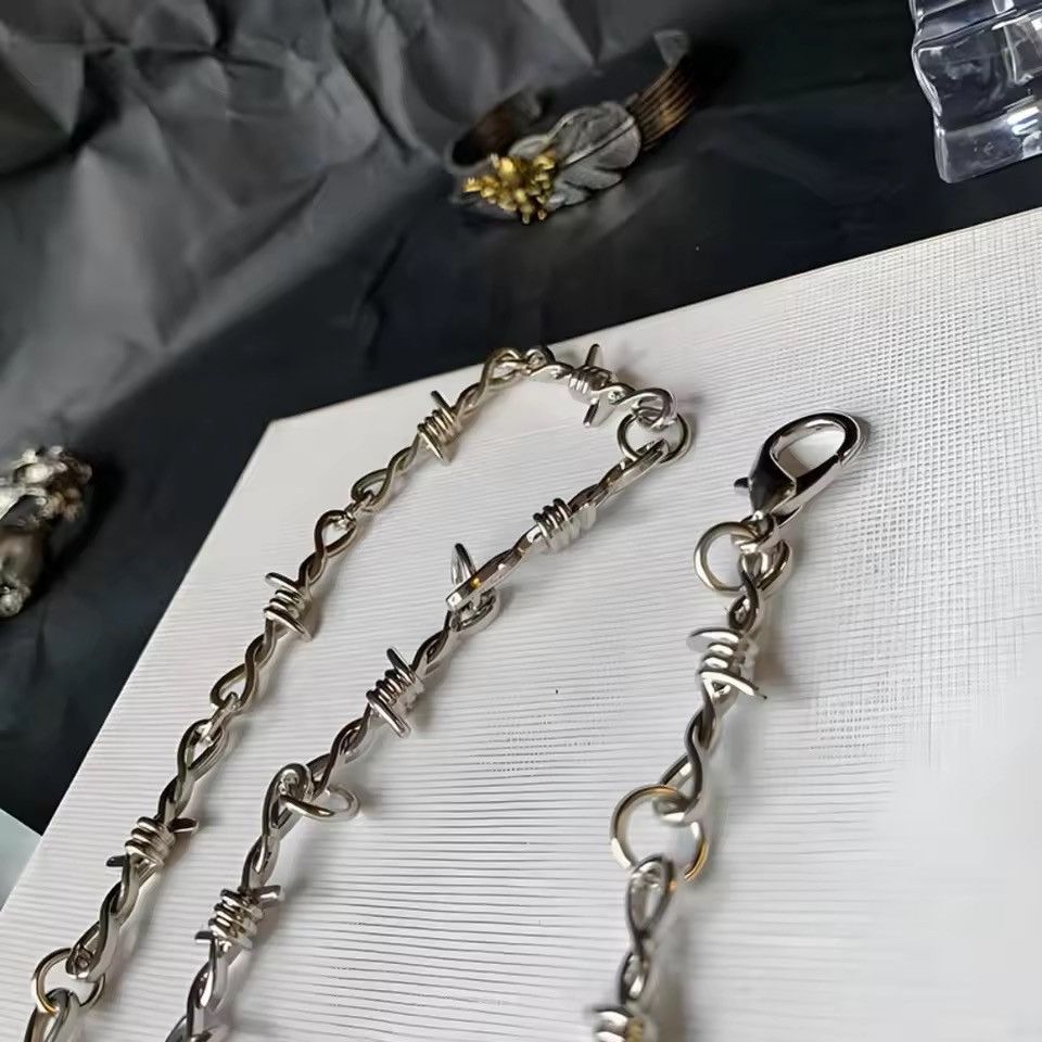 Vintage Vintage Barbed Wire Wallet Chain 79 cm Size ONE SIZE - 5 Thumbnail
