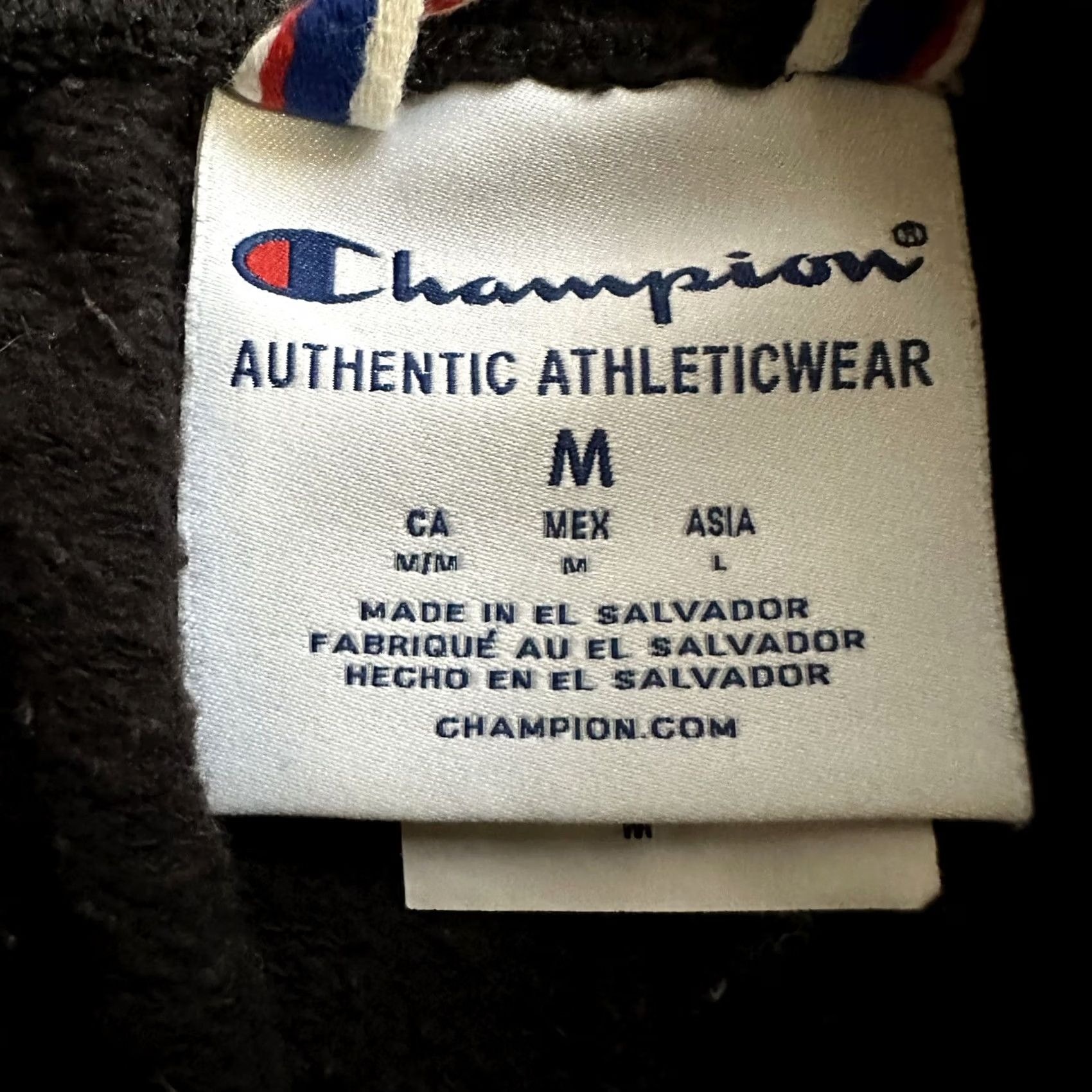 Champion Champion Sweatpants Womens Medium Black Fleece Joggers Pockets Spellout Drawstring Size 29" - 5 Thumbnail