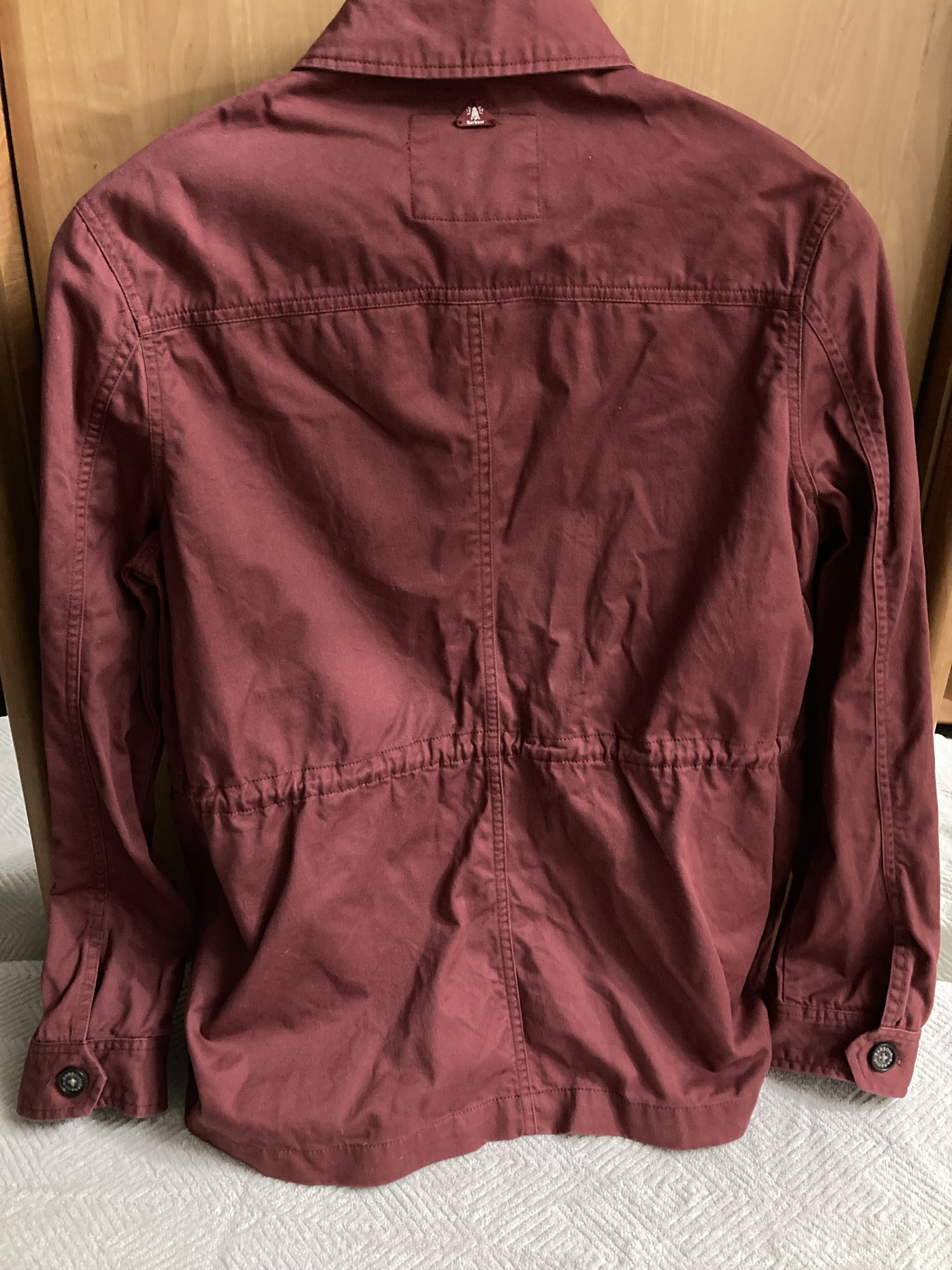 Barbour Barbour Saltwater Overshirt Burgundy Red Mulberry Cotton Size L / US 10 / IT 46 - 3 Thumbnail