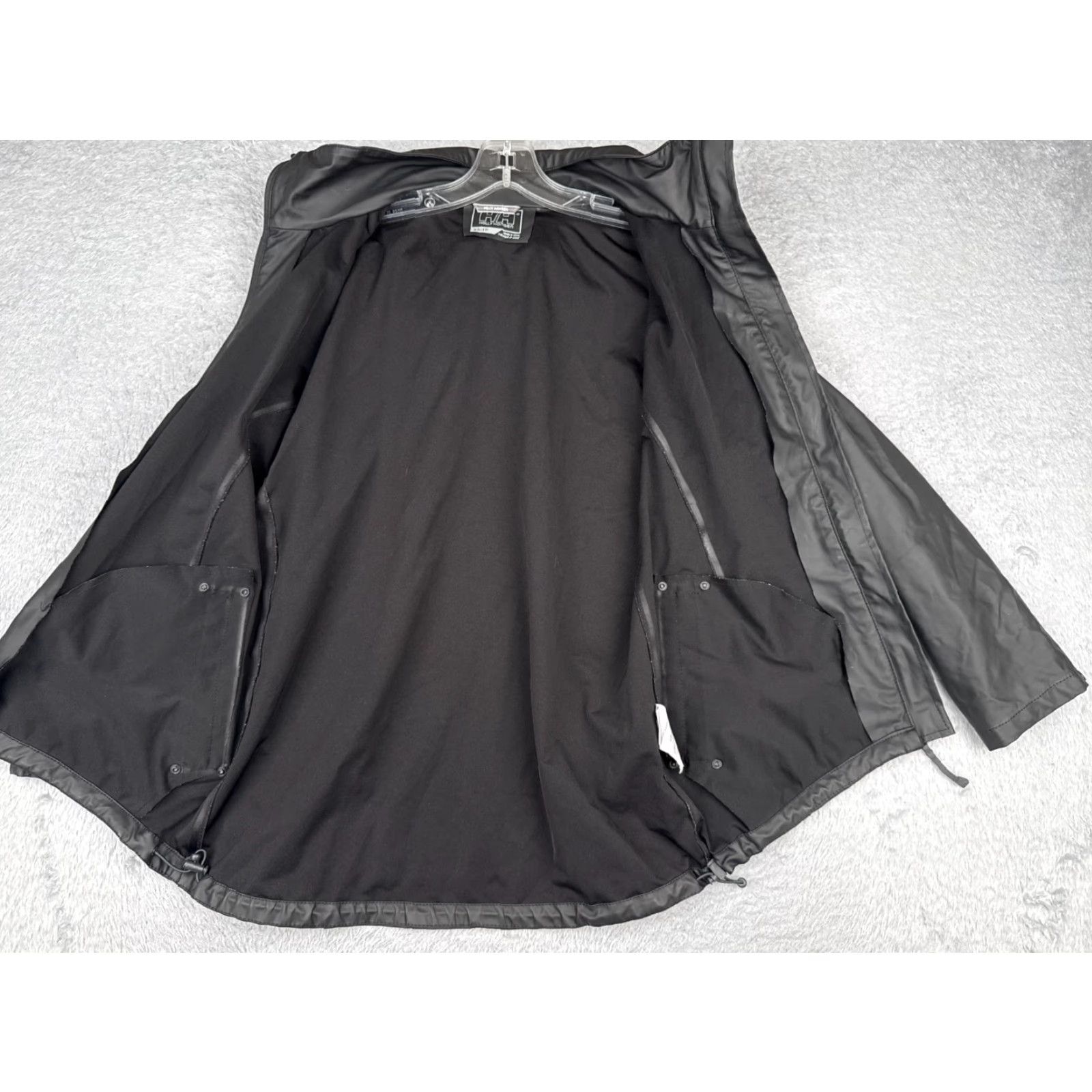 Helly Hansen Helly Hansen Jacket Mens Extra Small Black Polyurethane Shell Hooded Rain Wind Size US M / EU 48-50 / 2 - 2 Thumbnail