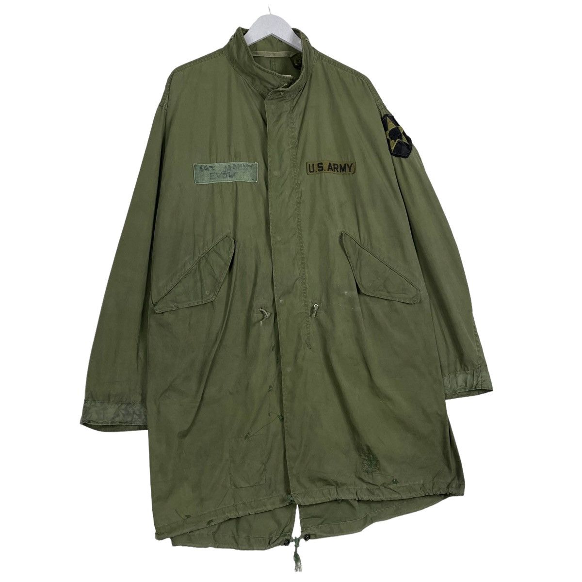 Vintage 💥VINTAGE US ARMY PARKA FISHTAIL MILITARY RIOT JACKET Size US L / EU 52-54 / 3 - 3 Thumbnail