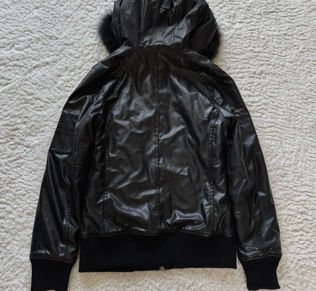 GOSTAR DE FUGA Fuga Fur Hood Clasp Closure Leather Jacket Size US S / EU 44-46 / 1 - 6 Thumbnail