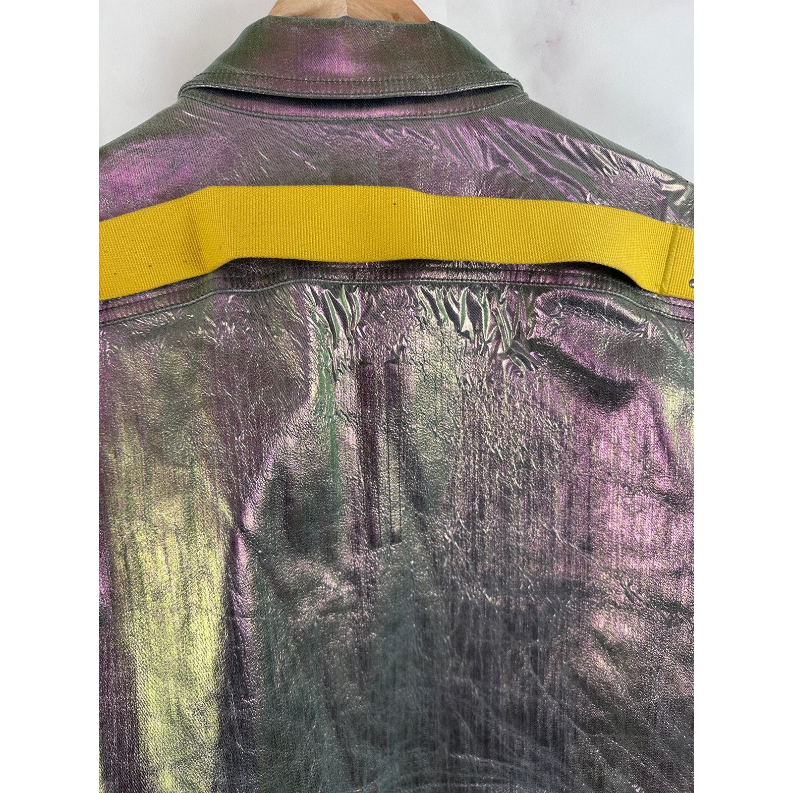Rick Owens Rick Owens S/S20 Iris Shiny Denim Outershirt Size US L / EU 52-54 / 3 - 12 Thumbnail