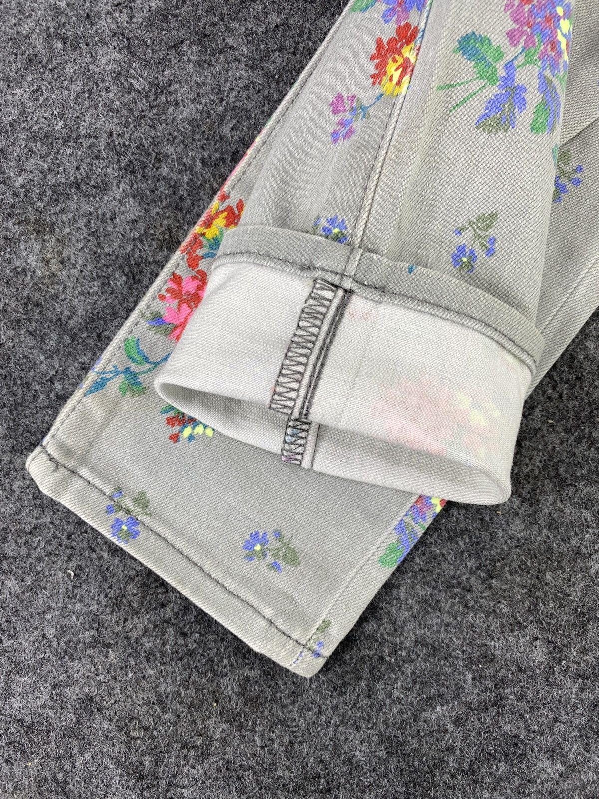 Gap × Jean GAP FLORAL SKINNY JEANS - J1082 Size 27" / US 4 / IT 40 - 12 Thumbnail