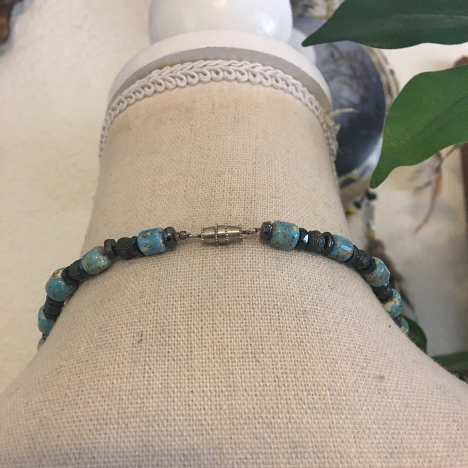 Vintage Vintage Caribbean blue jasper bead necklace Size ONE SIZE - 4 Thumbnail