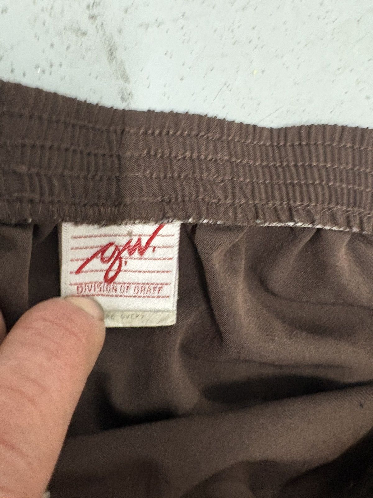 GRAFF Division of Graff Brown A-Line Knee Length Elastic Skirt Size 32" / US 10 / IT 46 - 4 Thumbnail