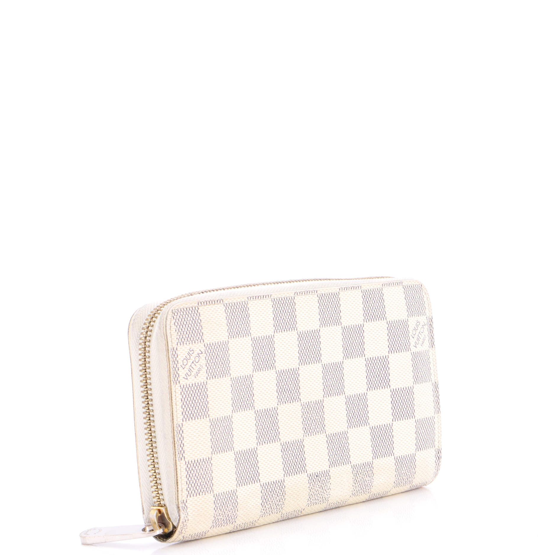 Louis Vuitton Zippy Wallet Damier in White, Women's