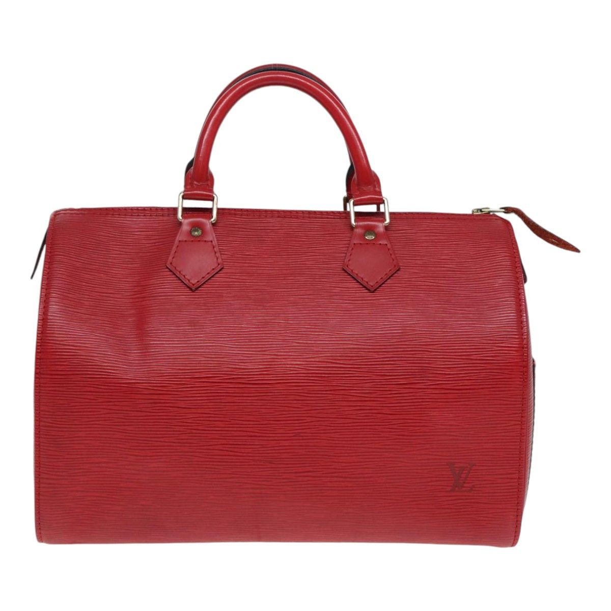Louis Vuitton Speedy 30 Red Leather Handbag (Pre-Owned) Size ONE SIZE - 1 Thumbnail