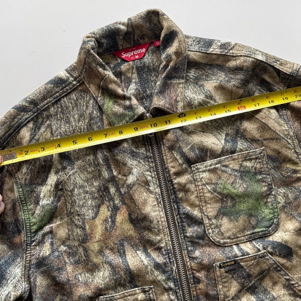 Supreme FW23 Camo Moleskin Work Jacket Size US M / EU 48-50 / 2 - 14 Thumbnail